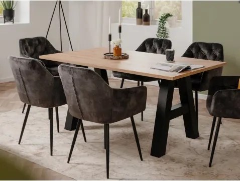 Rozkladací jedálenský stôl Granada 157x90 cm, dub artisan%