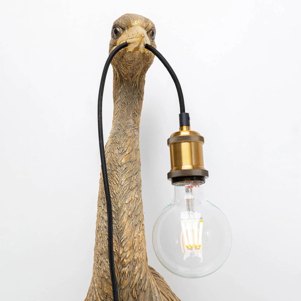 KARE Animal Heron nástenné svietidlo so zástrčkou