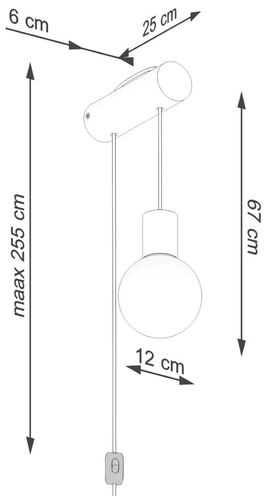 Nástenné svietidlo v prírodnej farbe Arcadia – Sollux