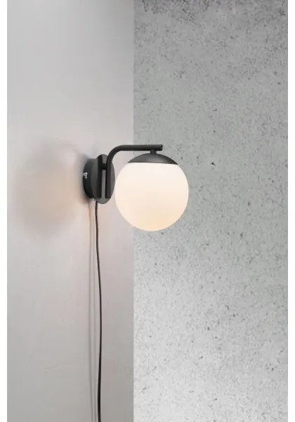 Nordlux - Nástenná lampa GRANT 1xE14/40W/230V čierna