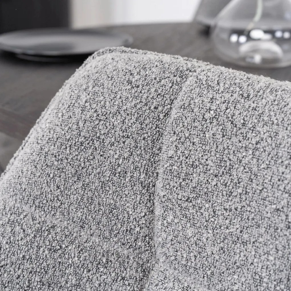 PROXIMA.store - Člúnená otočná stolička PEONY FARBA: sivá