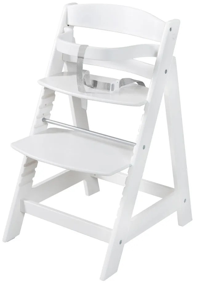 Biela jedálenská stolička Grow-Along – Roba