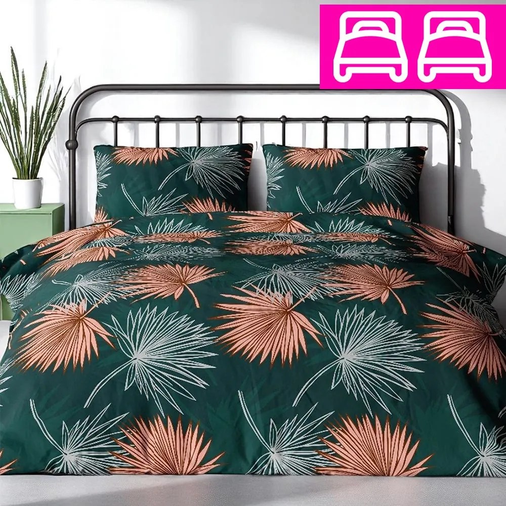 Bavlnené obliečky TORRY GREEN 4-dielna sada 140x200 cm