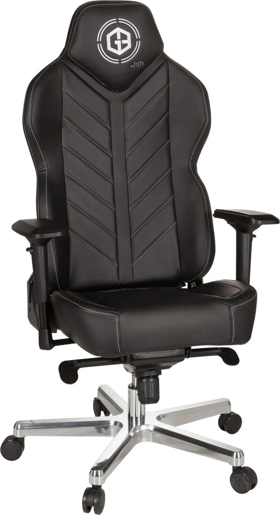 XXXLutz HERNÁ STOLIČKA, vzhľad kože, čierna MID.YOU - Online Only kancelárie - 001918018901