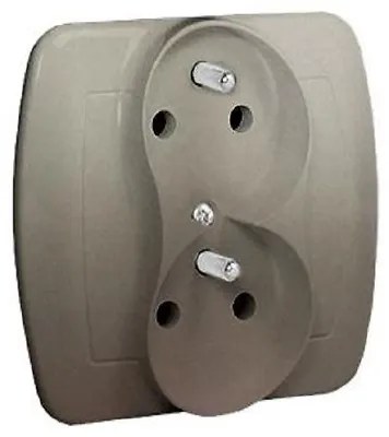 Dvojitá zásuvka z/u AGZ2CZ satén