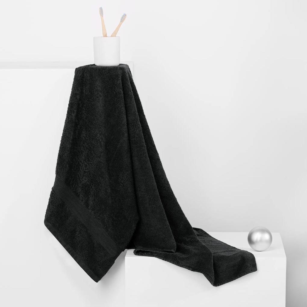 Bavlnený uterák DecoKing Marina čierny