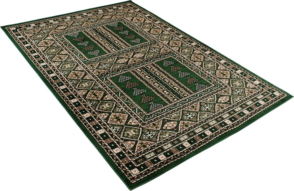 TA Koberec J930A Z_GREEN EUFRAT BLX Zelený Obdĺžnikový Rozmer: 80x150 cm