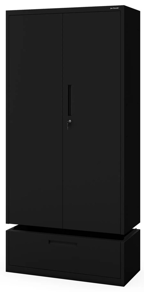 Megan Czarny - szuflada pojedyncza 185 cm