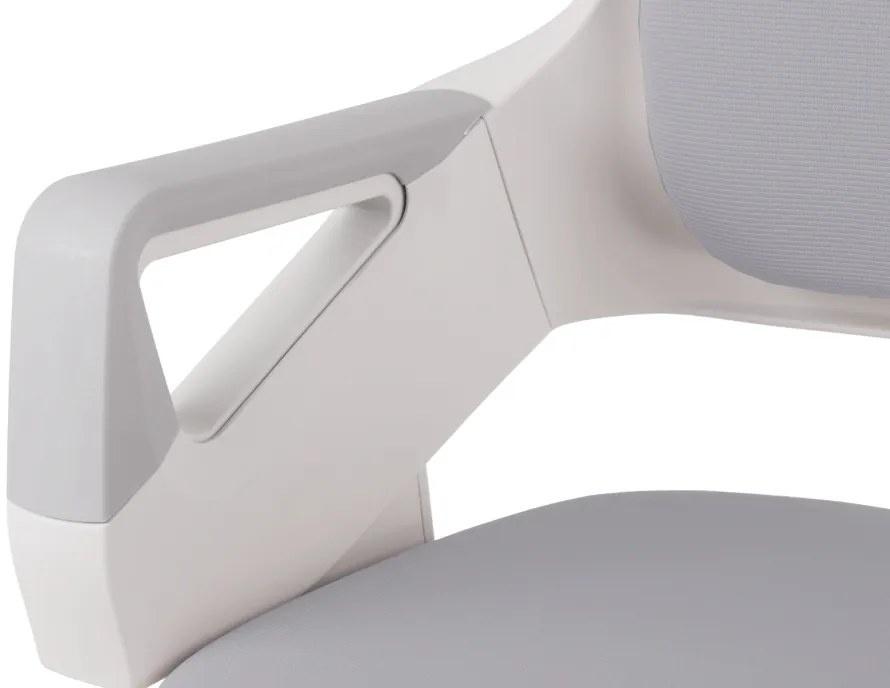 Detská rastúca stolička Neoseat KIDDY FIVE — látka, prateľný poťah, sivá