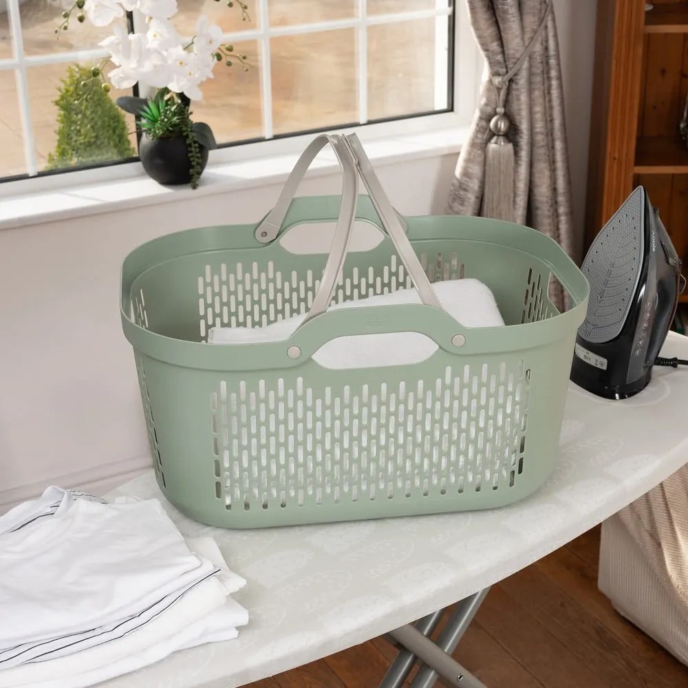 Svetlozelený plastový kôš na bielizeň 45 l – Addis