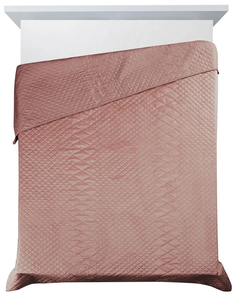 Prehoz na posteľ D91 LUIZ 3 220X240 cm, ružový