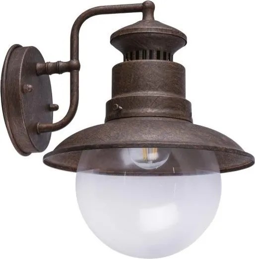 GLOBO 3272R SELLA vonkajšie nástenné svietidlo z nerezovej ocele 1xE27 60W IP44 imitácia hrdze