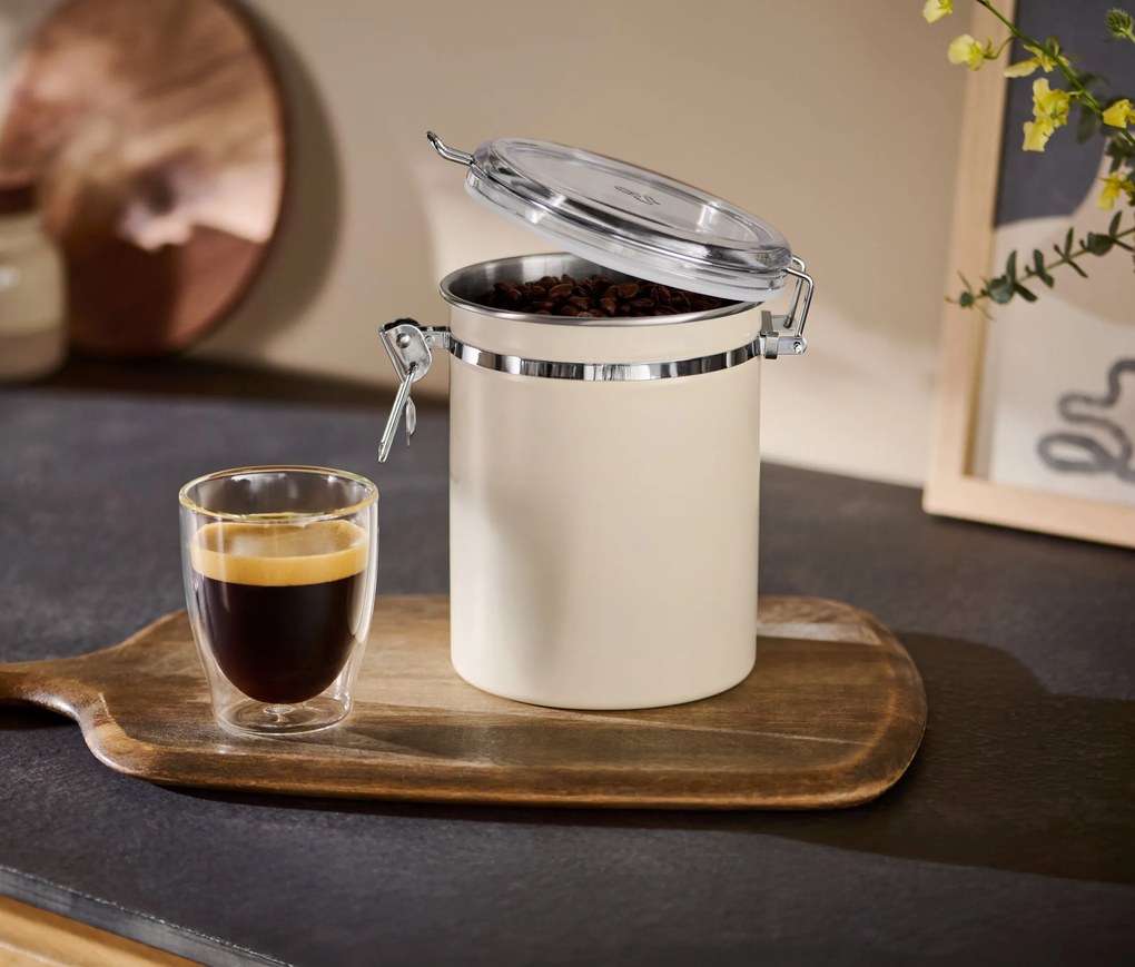 Dóza na zachovanie arómy, svetlobéžová