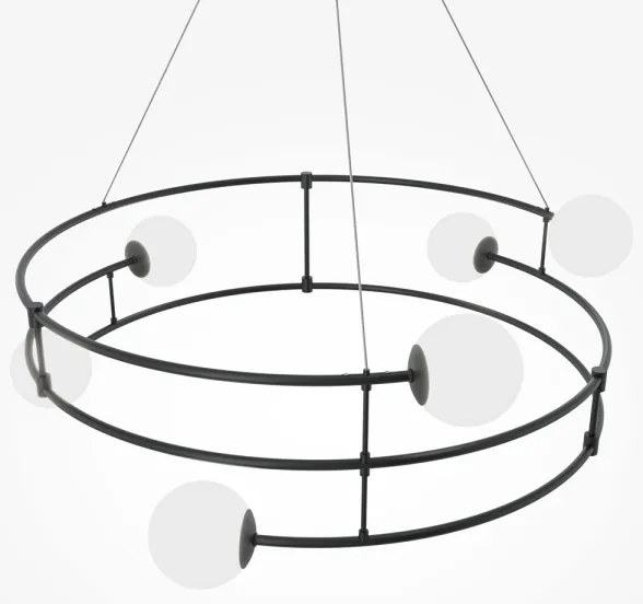 Maytoni MOD317PL-06B - Luster na lanku BALANCE 6xG9/40W/230V čierna