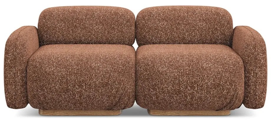 Oranžová/hnedá pohovka 190 cm Ailani – Makamii