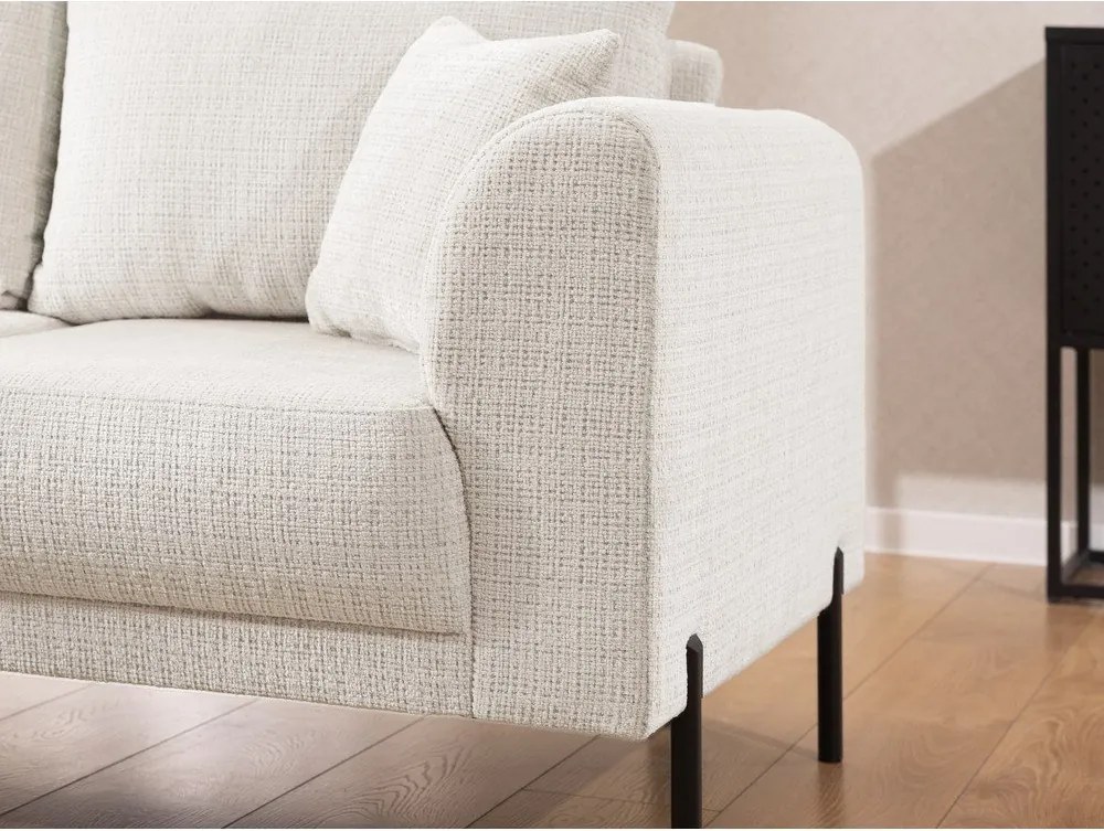 Béžová ženilková rohová pohovka (ľavý roh/do L) Mauris – Ropez