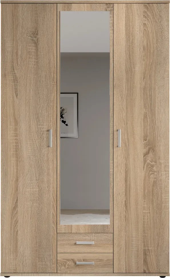 Šatníková skriňa Karl, dub sonoma