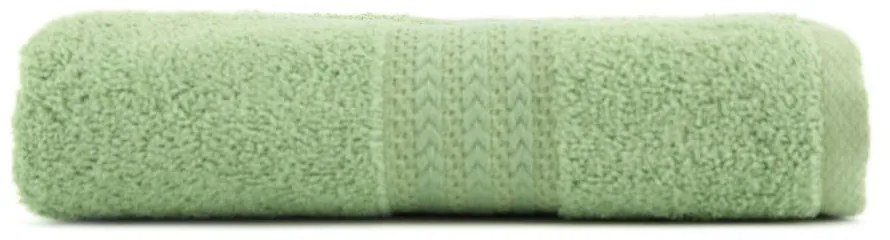Zelený uterák z čistej bavlny Sunny, 70 × 140 cm