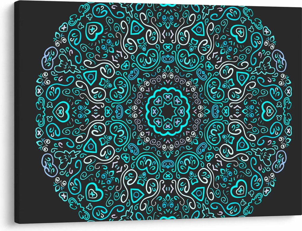 Obraz ornamentálne abstrakcie (70x50 cm)
