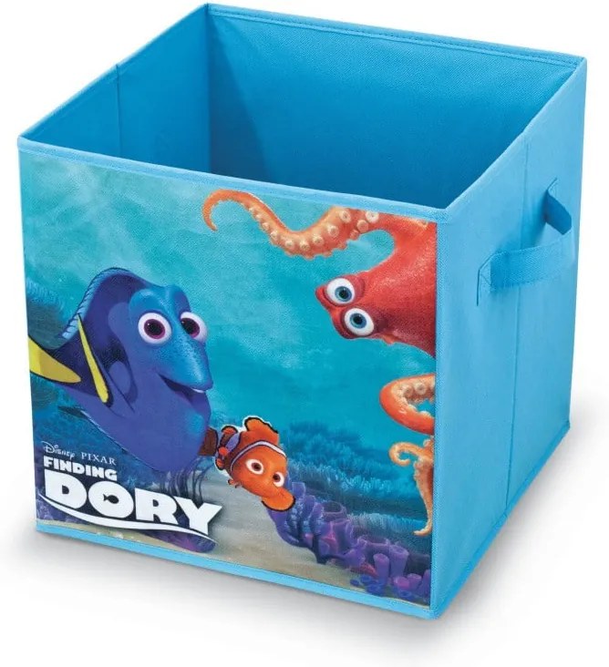 Modrý úložný box Domopak Living Finding Dorry