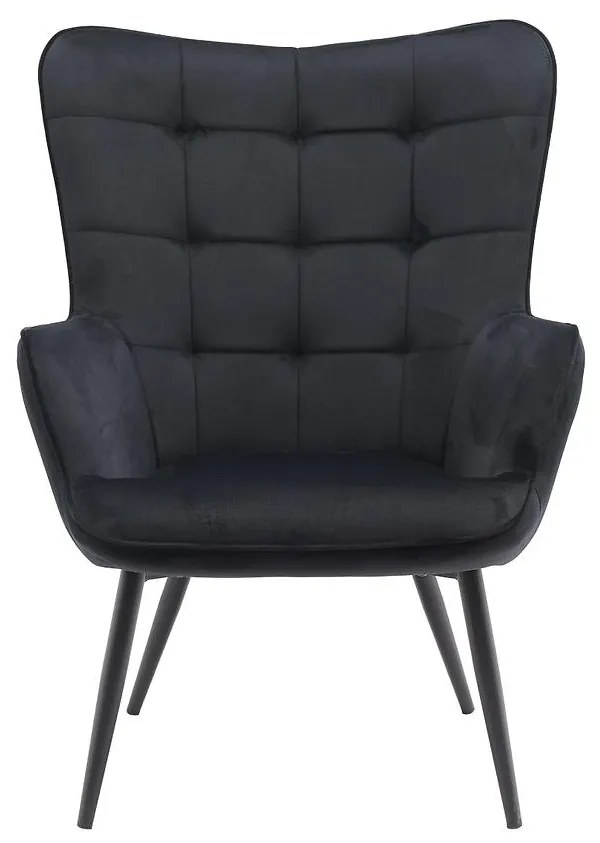 Kreslo Jet Black Velvet 19