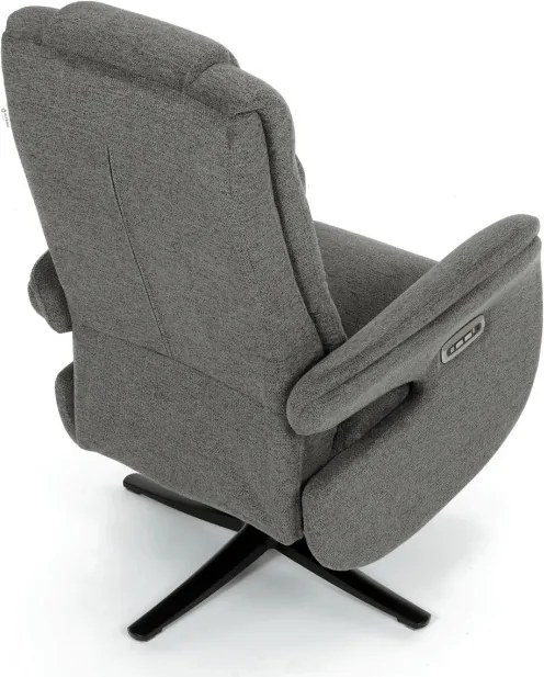 Polohovacie kreslo sivé, elektrické TV-C5590 GREY2