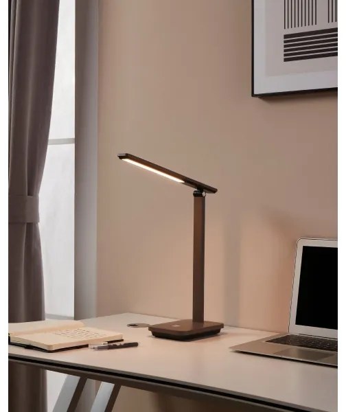 Eglo 900958 - LED Stmievateľná nabíjacia lampa INIESTA LED/3,6W/5V 1800mAh hnedá