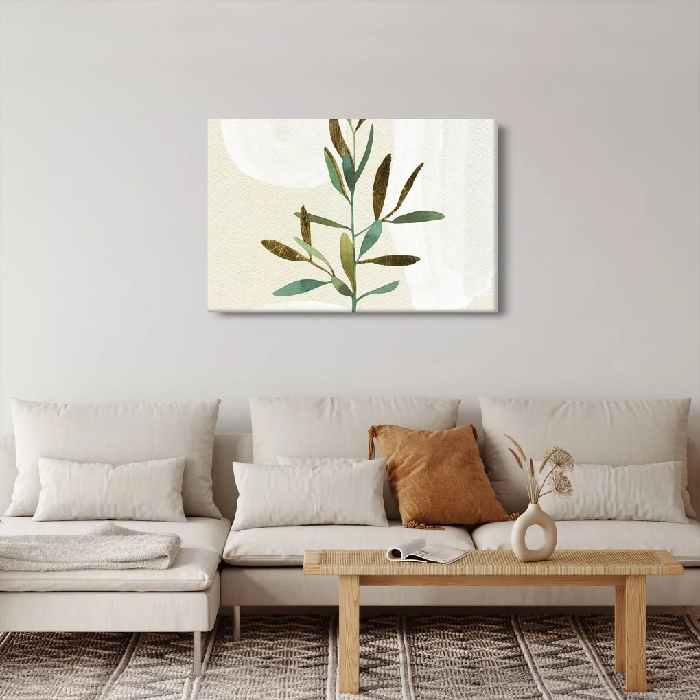 Obraz - Akvarelová vetvička N⁰2 (90x60 cm)