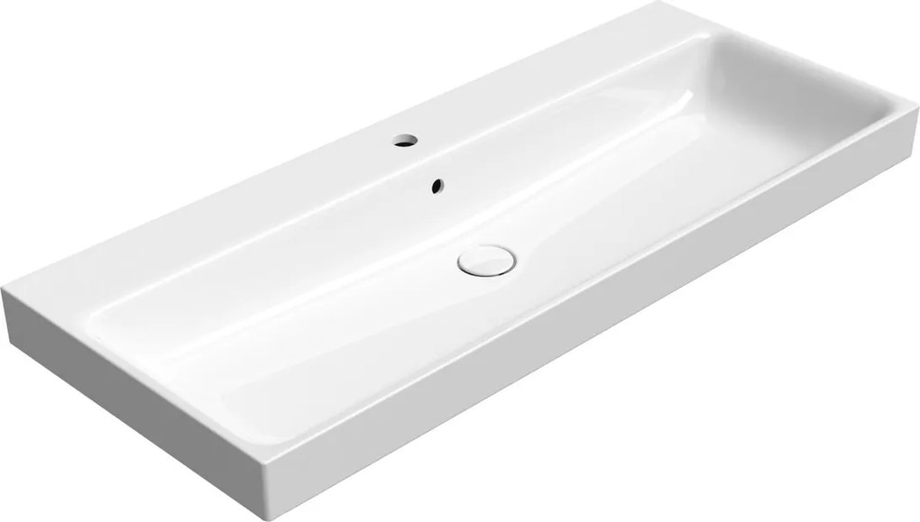 GSI GSI, NUBES keramické umývadlo 120x50cm, biela ExtraGlaze, 9624111