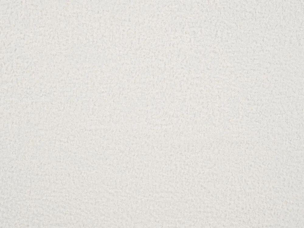 Buklé taburet biely APRICA Beliani