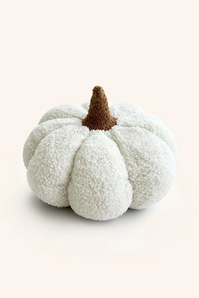 Dekoračný vankúš PUMPKIN biely malá