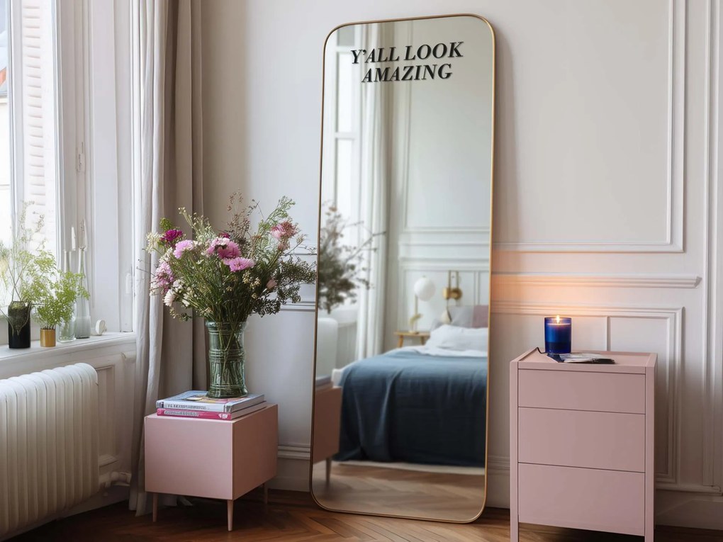 Nálepka na zrkadlo S45 – Y’all look amazing