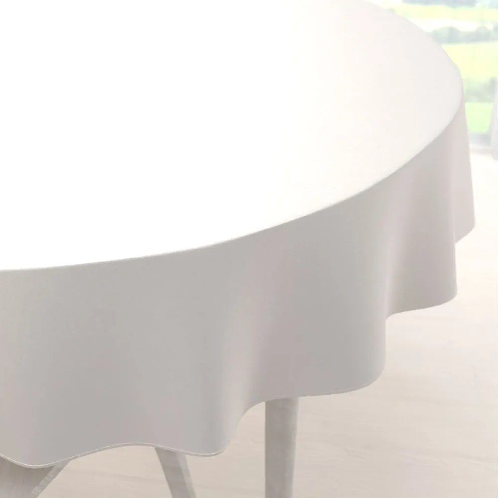 Biante Zamatový okrúhly obrus Velvet Premium SVP-024 Krémovo biely Ø 100 cm