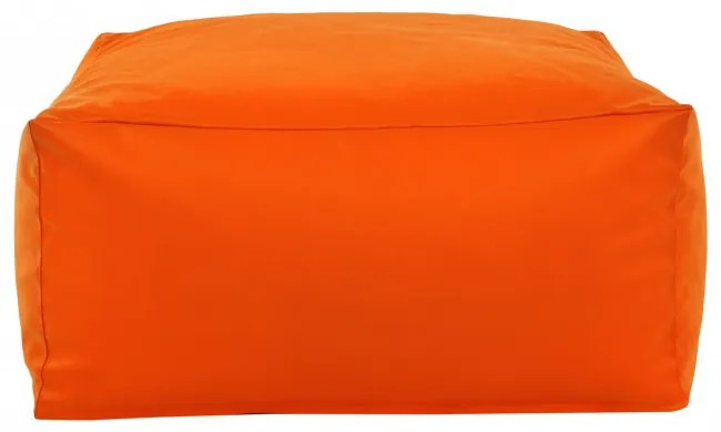 Taburetka oranžová kocka ekokoža