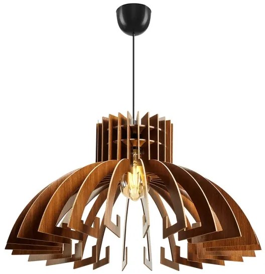 Luster na lanku 1xE27/60W/230V hnedá pr. 39 cm