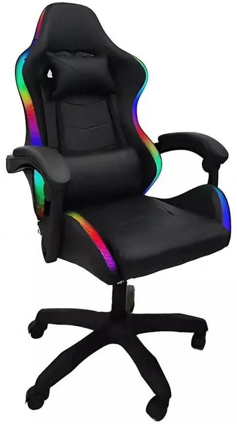 Kreslo pre Hráča Herodion 8685  čierna/LED RGB