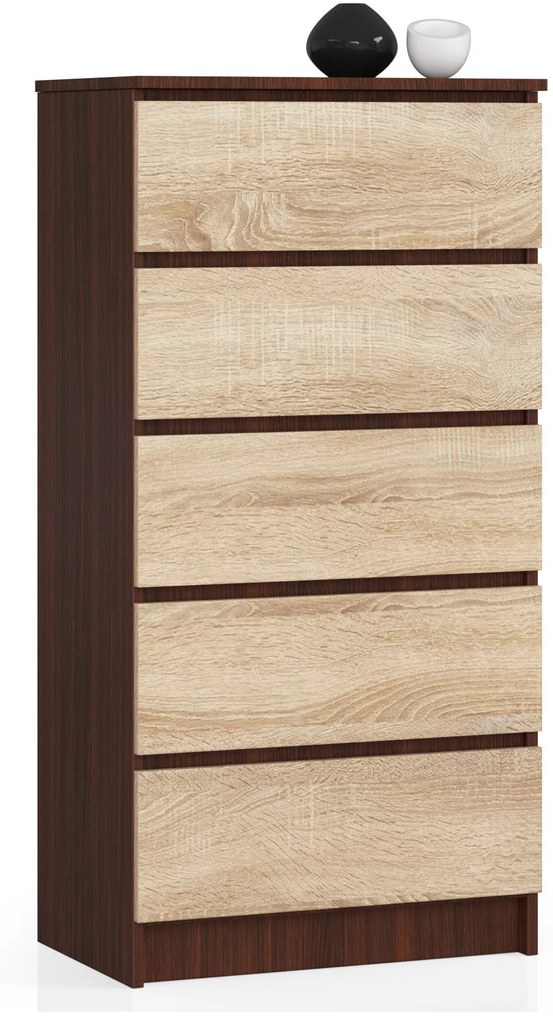 Komoda Kadir TYP3 (wenge + dub sonoma). Akcia -15%. Vlastná spoľahlivá doprava až k Vám domov. 1069046