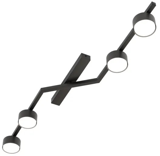 Stropné svietidlo SKAN 4xGX53/12W/230V čierne