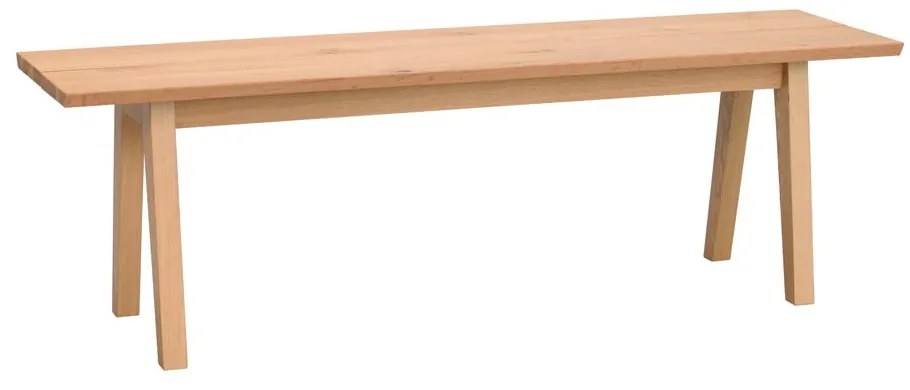 Drevená jedálenská lavica v dubovom dekore Rowico Melfort, 144 x 38 cm