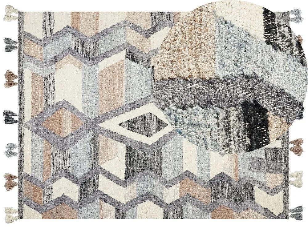 Vlnený kelímový koberec 160 x 230 cm viacfarebný AYGEZARD  Beliani