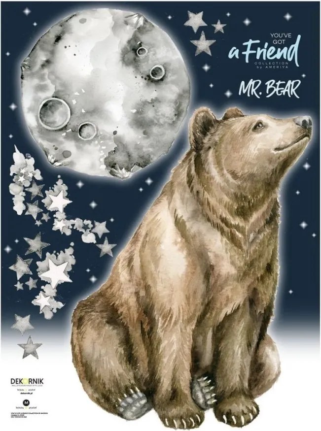 Samolepka do detskej izby pán medveď