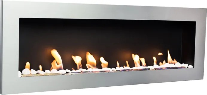 BIOFLAME biokrb Easy L Open Nerez 115x40 cm