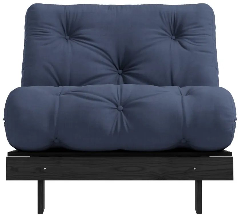 Tmavomodré kreslo Roots Black Night – Karup Design