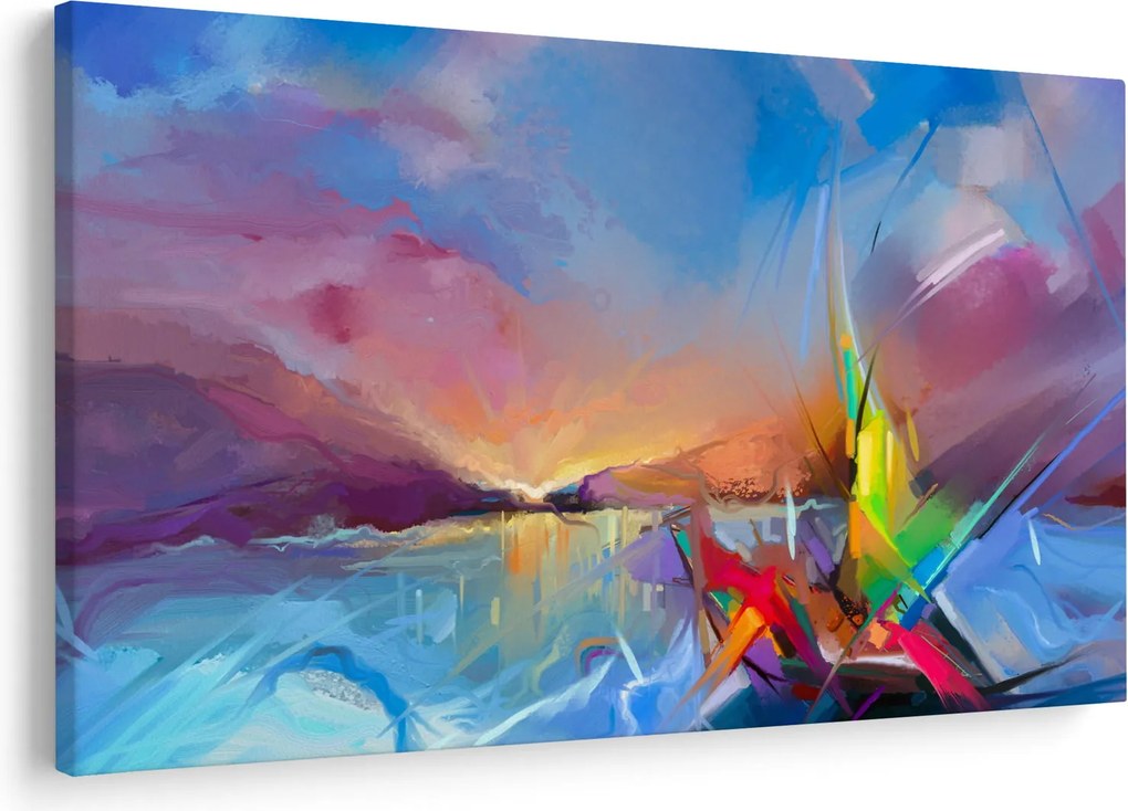 Obraz - Západ slnka (90x60 cm)