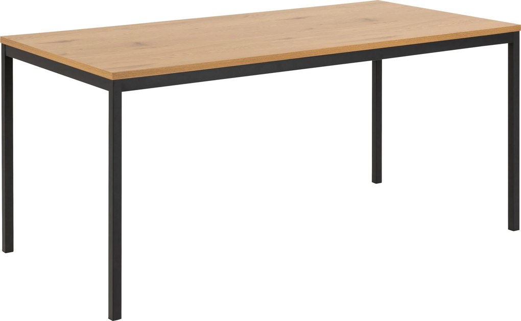 XXXLutz JEDÁLENSKÝ STÔL, čierna, farba duba, 160/80/74 cm P & B - Online Only jedálne - 001749057001