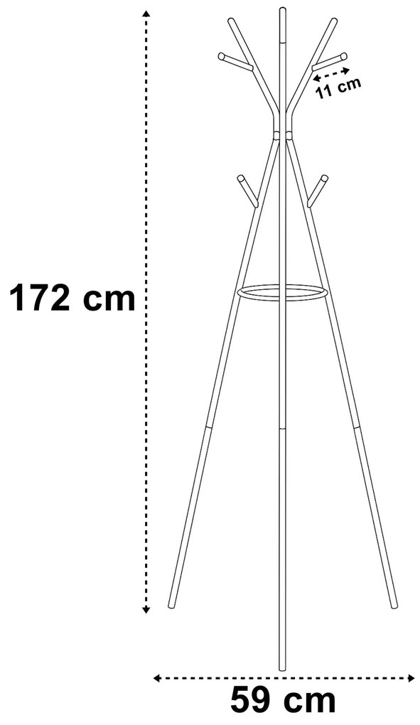 Predsieňový vešiak ERIS čierny