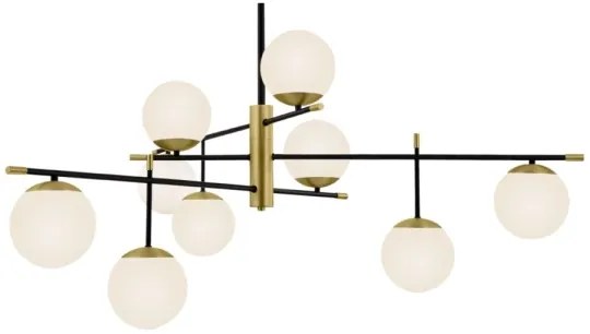 Maytoni MOD048PL-09G - Luster na tyči NOSTALGIA 9xE14/40W/230V