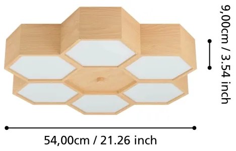 Eglo 98863 - Stropné svietidlo MIRLAS 6xE27/9W/230V