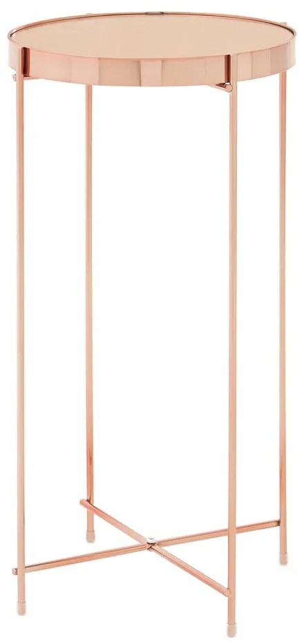 Okrúhly odkladací stolík so sklenenou doskou ø 33 cm Allure – Premier Housewares