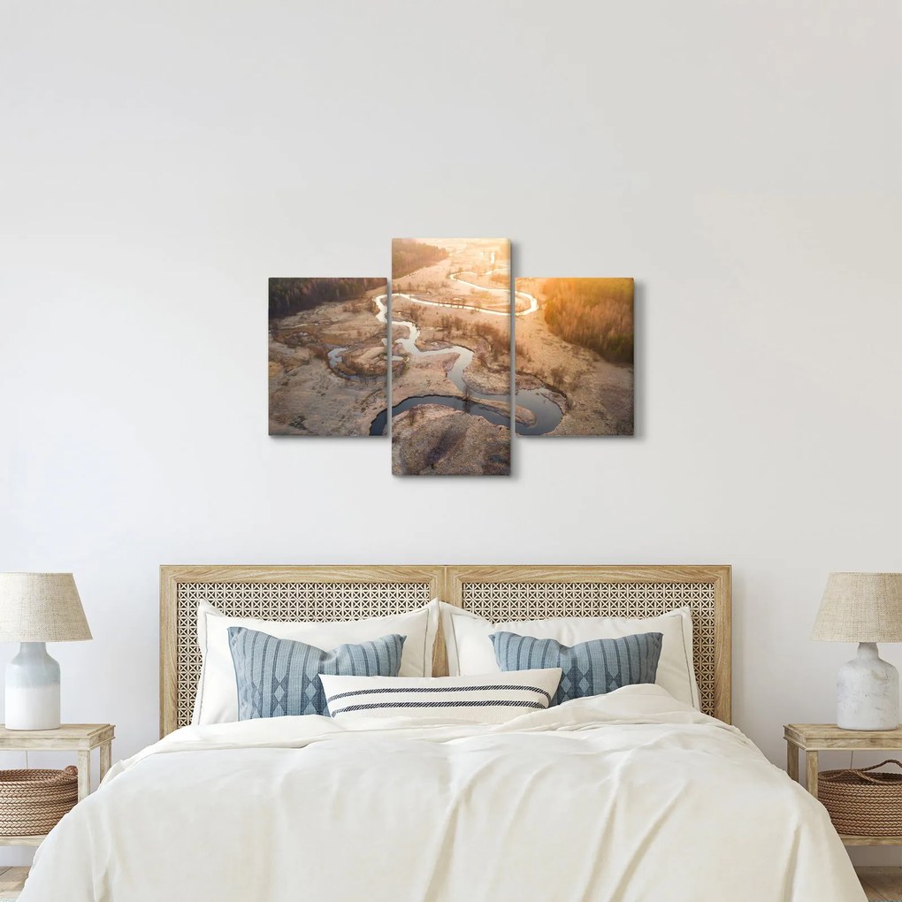 Obraz - Úsvit nad meandrami (90x60 cm)